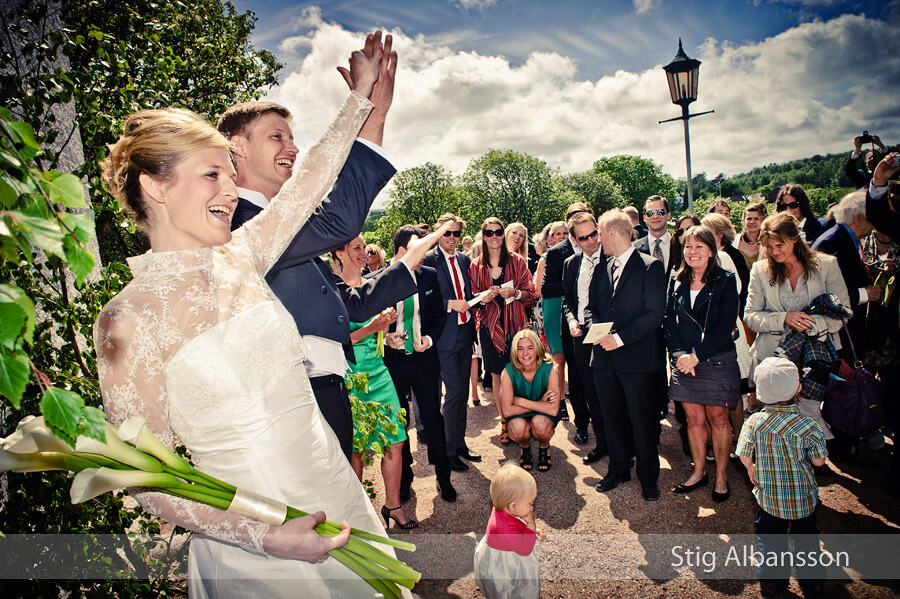 Bröllop i Morlanda kyrka & fest på Slussens pensionat
