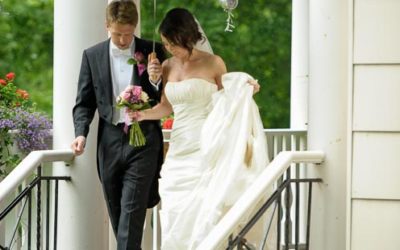 Bröllopsfoto på Villa Odinslund